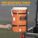 KEMIMOTO 5 Gallon Water Cooler Holder, Steel Trailer Rack for Buckets Compatible with Trailers, Trucks, UTVs, Mowers, RVs Ideal for Landscaping, Worksites, Traveling, Camps (Cooler Not Included)