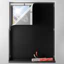 Sumobaby Blackout Curtains for Bedroom Portable 14"x70",No Drill Blackout Shades with Upgraded Hook&Loop Tapes,100% Black Out Window Cover,Thermal Insulated Blinds for Bedroom,Nursery(1 Panel,Black)