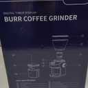 SHARDOR Electric Burr Coffee Grinder for Home Use, Coffee Bean Grinder for 32 Grind Settings, 40-Second Adjustable Timer, One-Touch Start & Cleaning Button, Black