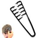 Texture Comb for Volumizing & Styling, Wide Tooth Comb for Curly Hair Men & Women, Anti-Frizz Root Lifting Styling Tool (Black)