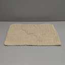 UGASA Velvet 12x20 Inch Lumbar Soft Throw Pillow Cover Boho Farmhouse Decorative Corduroy Striped Both Sides Solid Rectangular Cushion Case for Couch Bedroom Sofa Home, 1 Piece, Beige