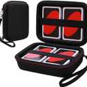 L LTGEM 300+ Card Game Case Compatible with Pokemon/UNO/Piles/Phase 10/Exploding Kittens/Five Crowns/Flip 7/SKYJO/Slingz/Survivor/Go Fish/Dutch Blitz/Monopoly Deal and Playing Card, Black(Case Only)
