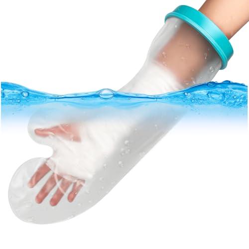 Waterproof Cast Cover for Shower Arm Adult - Medical Grade Material Hand Wrist Elbow Protector - Watertight Bandage Bag for Wound Care Recovery - Broken Arm Must Haves Post Surgery Gift [2026 Upgrade]