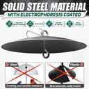 [Solid Steel]16-Inch Hanging Bird Feeder Baffle, Metal Squirrel Baffle for Bird Feeder Pole, Squirrel Proof Baffle Dome Baffle Weather Guard, Bird House Guard for Outdoor Shepherd's Hook, Hummingbird