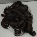 REECHO Ponytail Extension, 24" Claw Clip in Ponytail Extension Long Curly Wavy Ponytail Hair Extension Jaw Clip on Pony Tails Hairpiece for Women - Black Brown