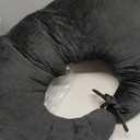 RoamReady BBL Pillow After Surgery for Butt Sleeping Sitting, Driving Donut Hemorrhoid Pillow, Seat Support Hip Cushion, Cotton BBL Post Surgery Recovery Must Haves (Upgraded) (Black)