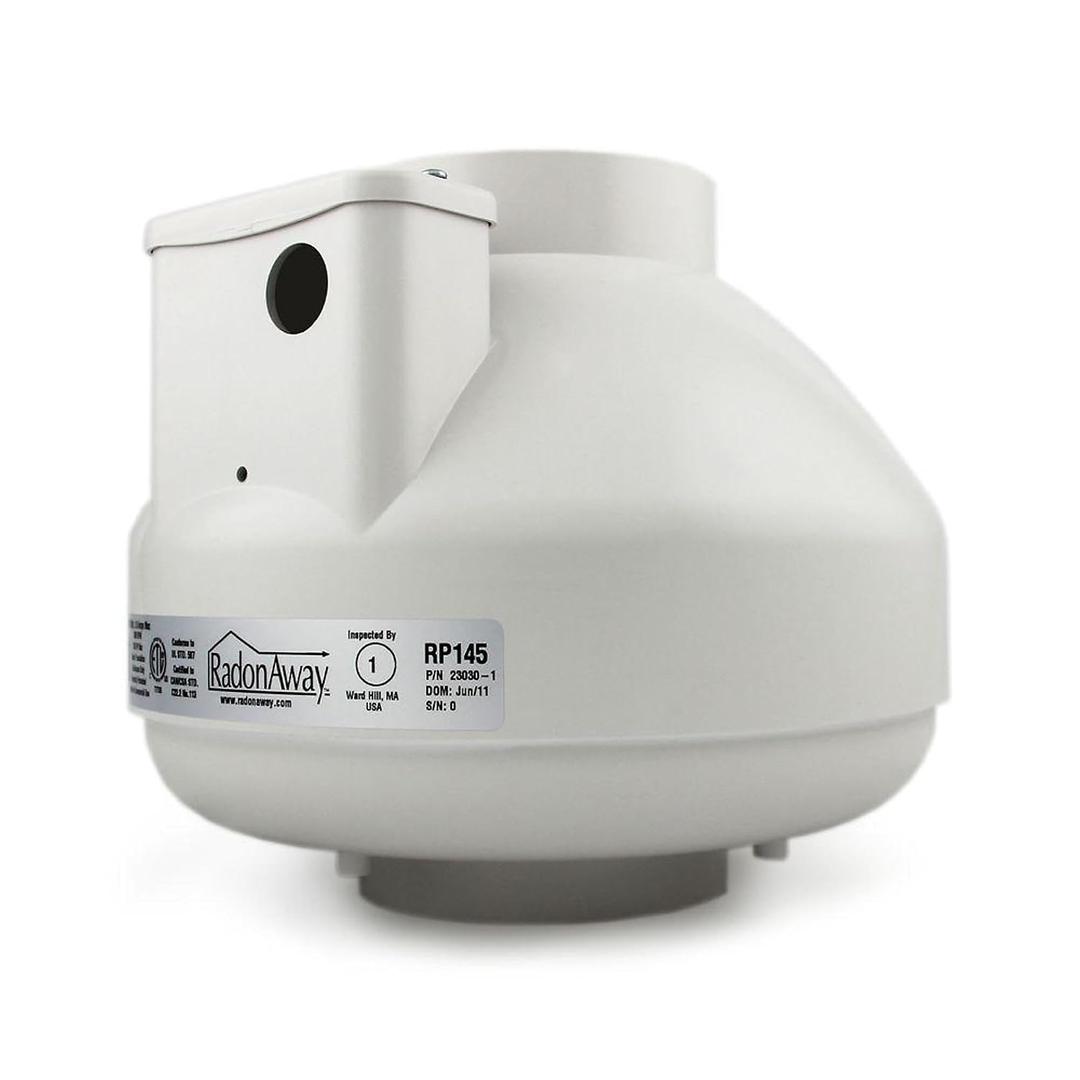 RadonAway RP145C Radon Fan P/N 23030-1 Inlet/outlet Diameter of 4.5