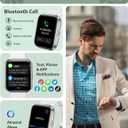 Smart Watch for Women Android & iPhone, Alexa Built in, 1.8" Touch Screen Fitness Tracker with Answer/Make Calls, IP68 Waterproof Heart Rate/Sleep/SpO2 Monitor, Pedometer, 100 Sport Modes, White