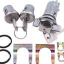 Ignition Switch and Door Lock Cylinder Kit for Chevy for GMC for Pontiac for Cadillac for Buick 1979-1999 Tumbler with Keys