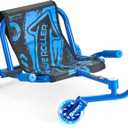 VEVOR Ride-on Scooter, 132 lbs Load Capacity, Swing Side-to-Side for Amazing Ride, Powered by Zig-Zag Motion, Drifts on Any Hard Surface, Ages 4+, Blue