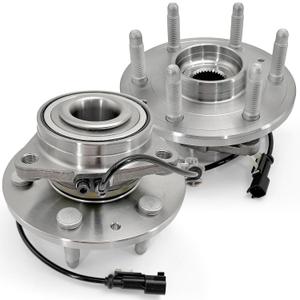 Pair 515160 4WD Front Wheel Bearing Hub Assembly Compatible with Cadillac Escalade ESV XTS, for Chevy Silverado 1500 Suburban Tahoe 2015-2020, for GMC Sierra 1500 14-18 Yukon/Yukon XL, 6 Lugs w/ABS