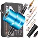 REXBETI Double Head Sheet Nibbler Metal Cutter, Quality Nibbler Drill Attachment for Straight Curve and Circle Cutting, Maximum 14 Gauge Steel