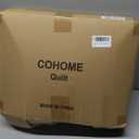 COHOME Quilted Full Size Comforter - All-Season Down Alternative Duvet Insert - Luxury Hotel Winter Warm White Comforter with Anti-Clump Tech & 8 Tabs - Reversible 82"x86"