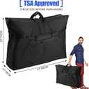 Upgraded Rollator Travel Bag, 840D Extra-Large Wheelchair Travel Bag, Carry Bags with Padded Straps for Folding Rollator Walkers, Transport Chairs, Car and Airplane TSA Traveling (37L X 29H X 14W)