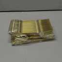 Goodluck 75 Pack Gold Plastic Silverware Set  Heavy Duty Disposable Cutlery, Includes 25 Forks, 25 Spoons, 25 Knives, Elegant Vintage Design for Weddings, Parties, Thanksgiving, and Daily Use