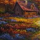 Canvas Wall Art for Living Room Wood Framed Large Wall Decor for Bedroom Office Decorations Field Landscape Wall Pictures Artwork Autumn Scenery Paintings Aesthetic Ready to Hang 30x60 in (30x60inches(Wood Framed), Scenery Painting Wood Framed)