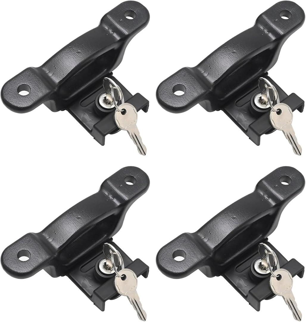 EATAKWARD 4Pcs FL3Z-99000A64-B Boxlink Bed Tie Down Anchors Cleats, Bed Cleats Box Link Kit, Replacement for Ford F Series 150 F Series 250 F Series 350 2015-2026