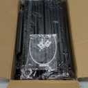 SONGMICS Shoe Rack, 4-Tier Shoe Organizer, Metal Storage Shelf, Upright or Upside Down, for 20-25 Pairs, Stackable, for Entryway, 11.8 x 36.2 x 29.1 Inches, Black ULSA14BK