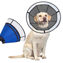OneTigris Elizabethan Collar Soft Dog Cone for Dogs After Surgery, Breathable Pet Recovery Collar for Large Medium Small Dogs and Cats, Adjustable Dog Cone Collar (Blue, XXL)