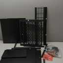 VYUOL Printer Stand for Desk, Desktop Printer Stand Shelf Organzier for Home Office, for Above and Under Desk, Fax Machine Copier Scanner, Black