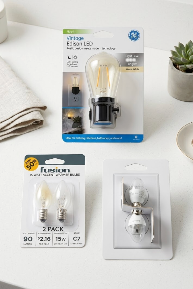 Fusion 2 pack, 90 LUMENS, PHILIPS LED 7W 30 LUMENS, VINTAGE