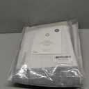 Central Park Gray Tan Stripe Sheer Color Block Window Curtain Panel Linen Window Treatment for Bedroom Living Room Farmhouse 84 inches Long with Grommets, 2 Panel Rustic Drapes