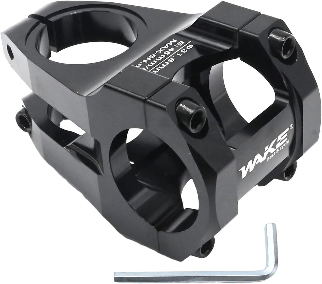 31.8mm Diameter Black Direct Mount Stem 35mm 45mm with Dual Crown Fork for Mountain Bike BMX Stem