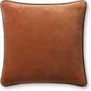 Loloi Chris Loves Julia Liza Collection PCJ0020 Rust 18'' x 18'' Cover Only Pillow