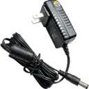 10 ft 12V Power Cord for Audio Technica Turntable Charger Cord for Audio-Technica AT-LP60X AT-LP60X-BK AT-LP60X-BW AT-LP60XBT-RD AT-LP120XUSB-BK Direct-Drive Turntable Record Player DC Power Adapter