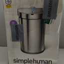 simplehuman 45 Liter / 12 Gallon Semi-Round Automatic Sensor Trash Can, Brushed Stainless Steel