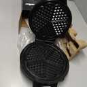 Mueller Heart 5 Waffle Maker, Waffle Iron, Adjustable Browning Control & Nonstick, Cool Touch Handle, Easy to Clean, Small Kitchen Appliances