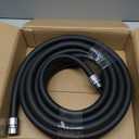 Giraffe Tools Garden Hose 5/8", Custom Length, Heavy Duty, No Kink, Flexible, Rubber Garden Hose, Leakproof Water Hose, 600 Burst PSI, 30ft Male to Female Hose