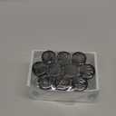 30ml Clear Small Glass Vials with Screw Caps, Small Vials for Essential Oil, Leak-Proof Sample Vials with Lids(10pcs)