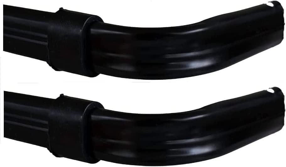 Yafa Home Fashion Heavy Duty Single Standard Adjustable Curtain Rod Hardware Included(Black, 48"-84"[2PCS])