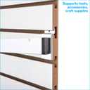 SSWBasics 4ft x 2ft Horizontal White Slatwall Panels Easy Organizer (24"H x 48"L) - Pack of 2 - Streamline Your Space with Effortless Retail Displays, Garage Wall Solutions, and Craft Storage