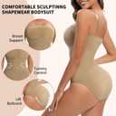 Strapless Shapewear for Women, Tummy Control Triangle Bodysuit, Body Shaper Tank Top L