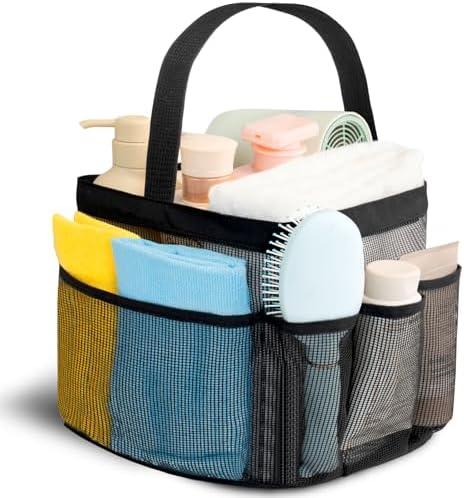 Mesh Shower Caddy Portable for College Dorm Room Essentials for Girls with 9 Pockets,Large-Capacity Shower Basket,Quick Dry Toiletry Tote Bag for Women,Outdoor Gym,Travel,Swim,Beach Camping Essentials, 2 Piece