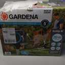 GARDENA Automatic Retractable Garden Hose Reel - 66 Feet - 360 Degree Swivel Outdoor Hose Reel with Metal Spike Base - Auto Retract - UV Resistant Housing - Easy Install No Tools Required - 18614
