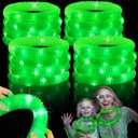 TURNMEON 20 Pack Green Glow Sticks Party Favors Toys Gifts for kids,LED Light up Pop Tubes Neon Necklaces Bracelets Accessories Decorations for Easter Party,Glow Birthday Dance Wedding Party Supplies