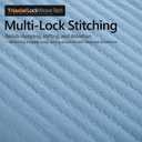 Max Oversized California King Quilt Set  112"x106" Soft Washed 3-Layer Lightweight Bedspread with Multi-Lock Quilting, Minimalist Nordic Bedding, All-Season Quilt Set (1 Quilt + 2 Pillow Shams) Blue