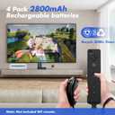 Remote Controller Charger for Wii/Wii U With 4 Pack 2800mAh Rechargeable Battery Pack, 4 Port Charging Station for Controller, Remotes Not Included