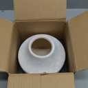 LB2 White Ceramic Large Vase, 11" Tall Zen Style vase, Terra Cotta Pitcher, Distressed Farmhouse Decor, Pottery Decorative Flower for Home Decor (B - White 11")