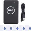 Card Reader, NFC Reader Writer, USB NFC Reader Writer 5V 125KHz Key Fob Copier Accurate Stable Reading RF Smart Card Reader