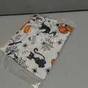 Womens Halloween Hawaiian Shirt Cute Pumpkin Spooky Castle Graphic Tee Magical Halloween Short Sleeve Button Up Tops (XL)