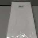Premium Disposable Table Cloth - 8 Pack, 54''x108'' Plastic Tablecloth for Parties, Leakproof & Sturdy, White