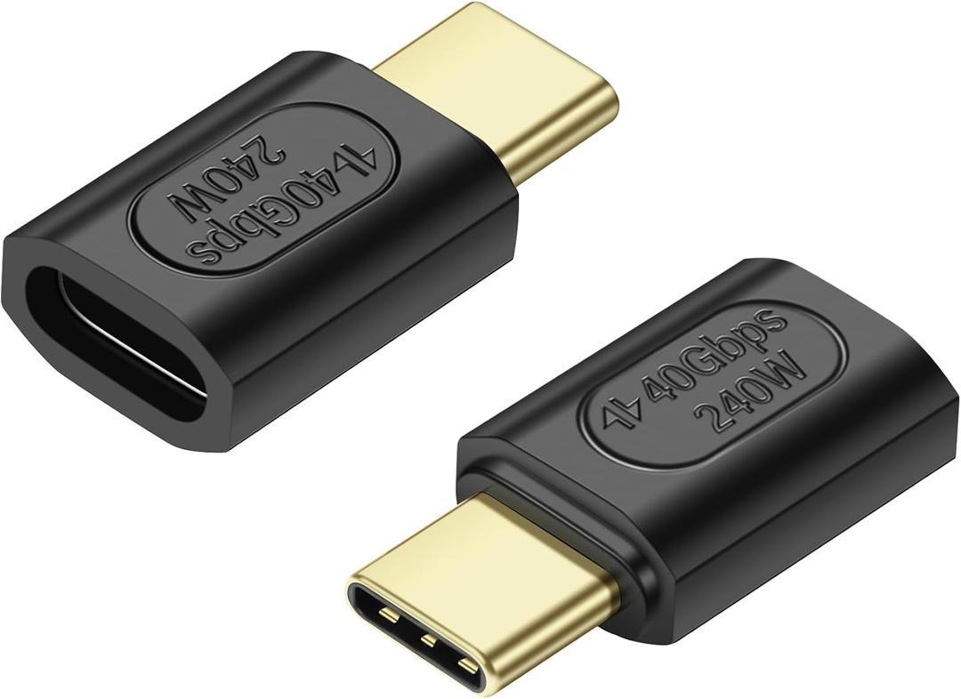 2 x SinLoon 90 Degree USB C 240W Angle Adapter (C-S)