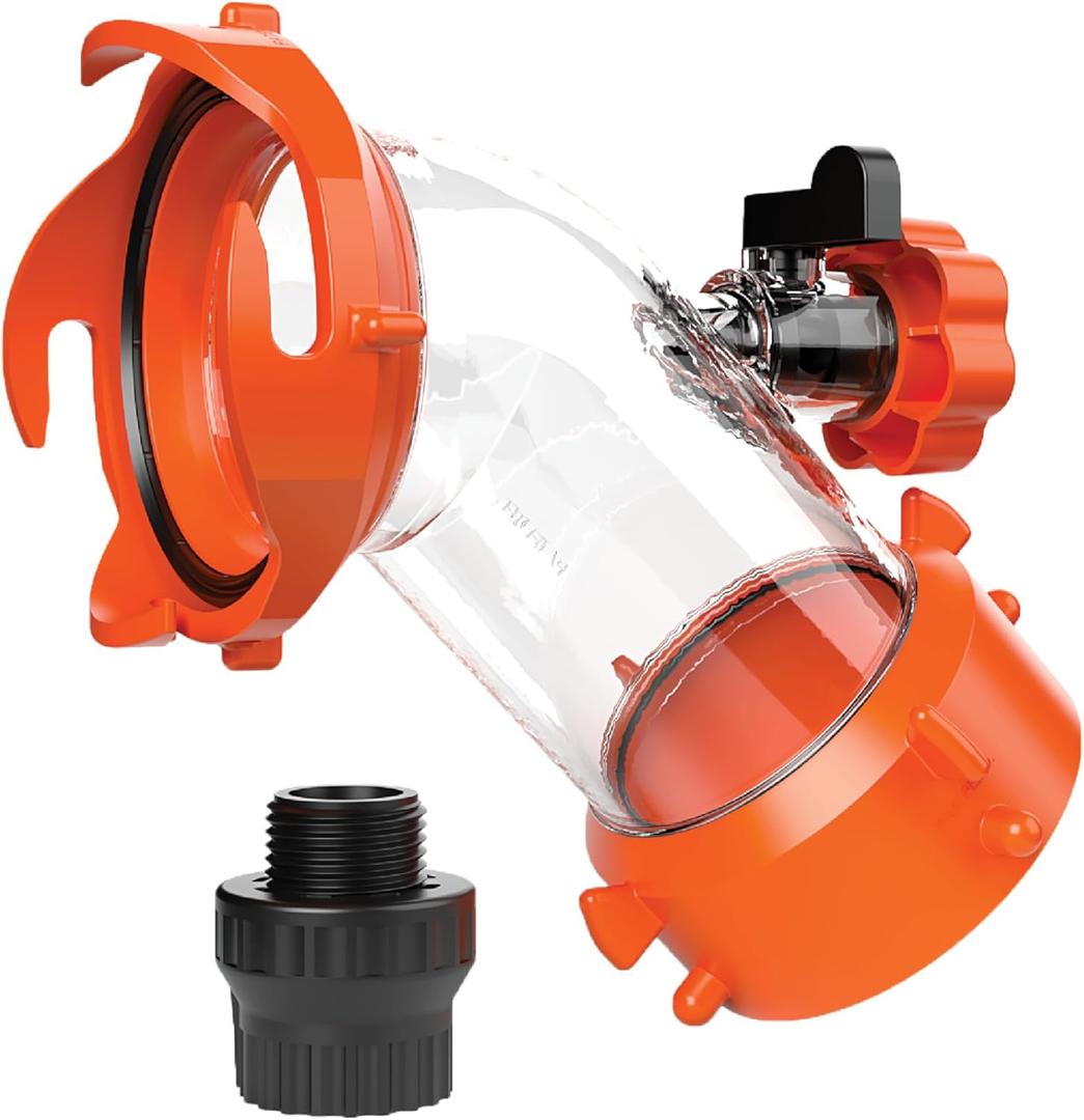 Camco Rhino Blaster RV Tank Rinser with Backflow Preventer - RV Accessories for Toilet and Waste Tank Cleaning - Essential Camper Supplies for Odor Control and Sensor Maintenance - (39080) (One Size)