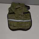 Dog Coat, Warm Dog Winter Coat Reflective Jacket Waterproof Fleece Vest, Pet Jacket Cozy for Cold Weather, Dogs Snowsuit Windproof, Adjustable Buckle for Medium Dogs (Green)