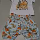 Baby Boy Clothes Toddler Summer Outfit Short Sleeve T-Shirt Tee Tops + Shorts Size 90