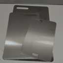 Katuchef Titanium Cutting Board for Kitchen, 100% Pure Titanium Cutting Board Food Grade,Non Toxic chopping board, Dishwasher safe, Easy to Clean(3PCS)